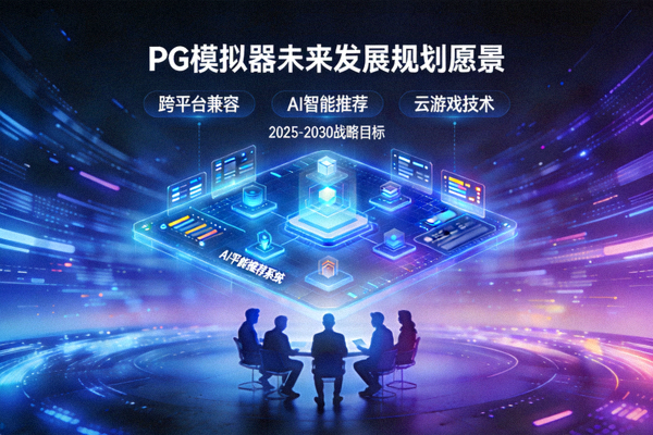 PG模拟器未来发展规划愿景图，展示团队对游戏试玩平台未来的构想