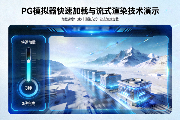 PG模拟器游戏快速加载与流式渲染技术演示